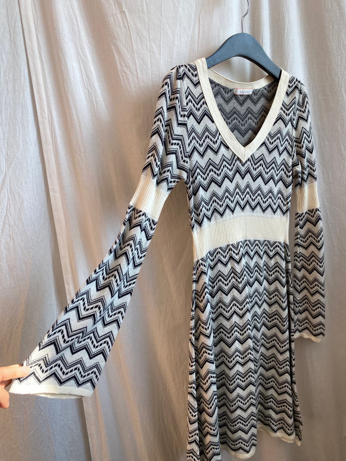 NIECE 니트 패턴원피스(S-M) 상품이미지5