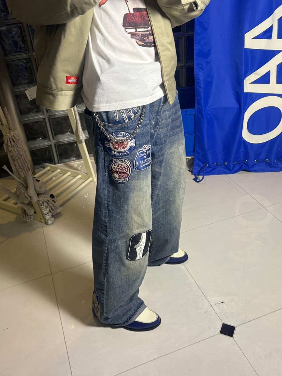 ON SKULL CHAIN 해골 사슬을 맨 여자 상품이미지2