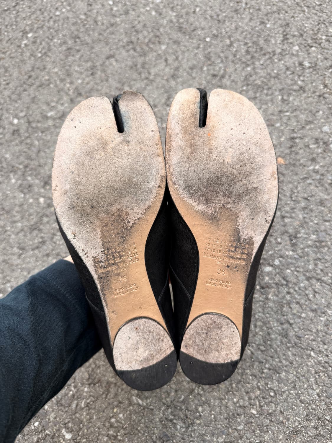 Leather Tabi Ballet Flats 36 상품이미지5