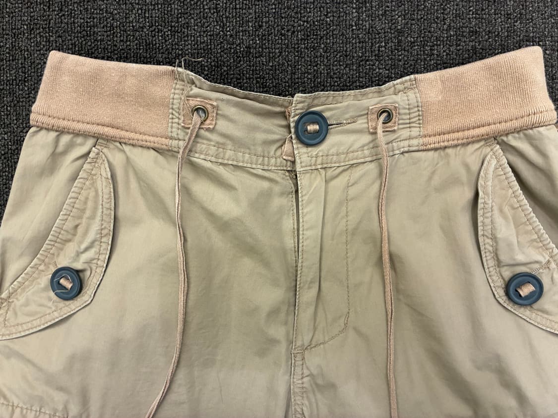 M)Japanese vintage 여성 단추 디테일 카고 쇼츠 상품이미지5