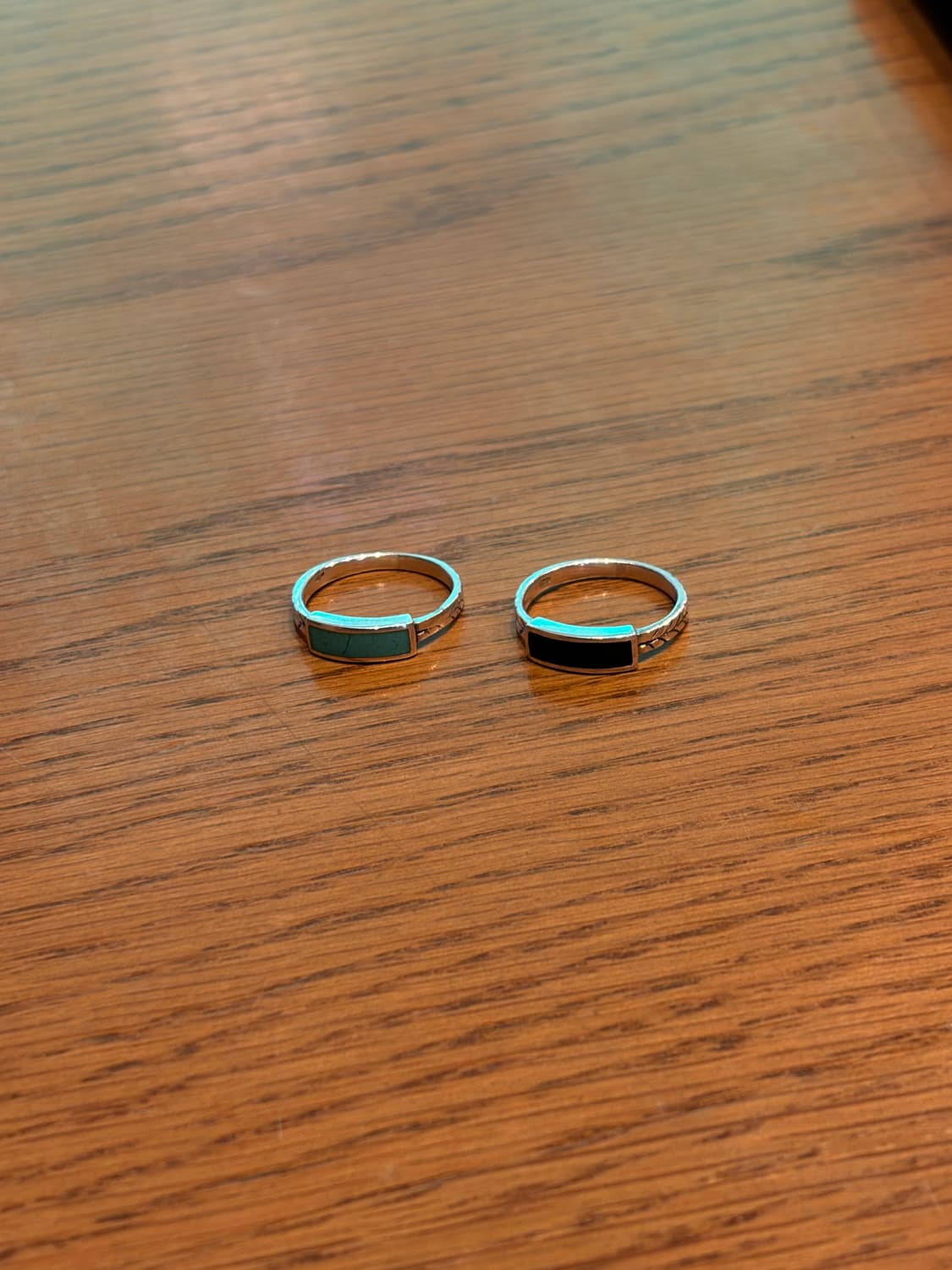 925 실버 스퀘어 스톤 링 상품이미지10