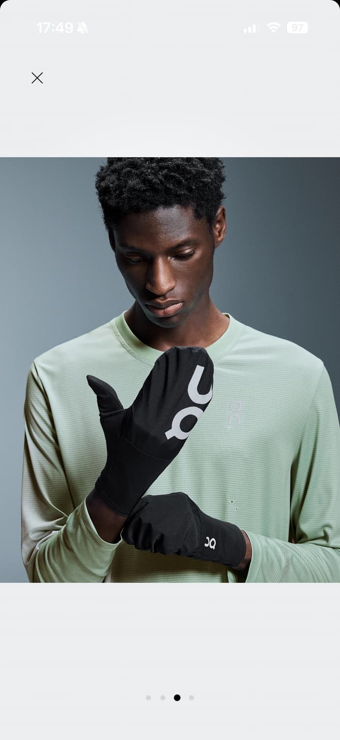 온러닝 코어글러브 러닝장갑 블랙 M 상품이미지2