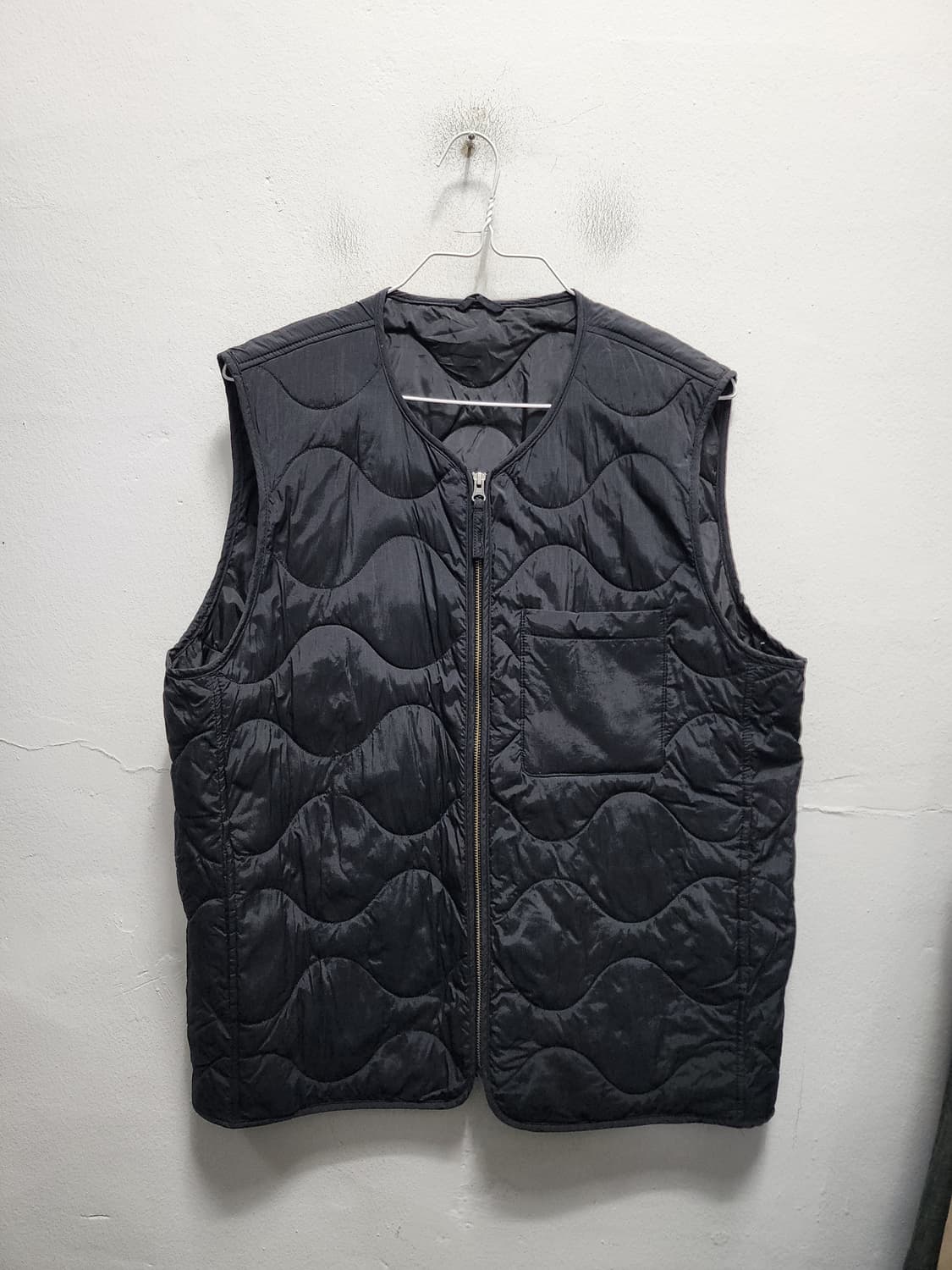 (빅사이즈) 아메카지 YKK지퍼 퀼팅 베스트 상품이미지1