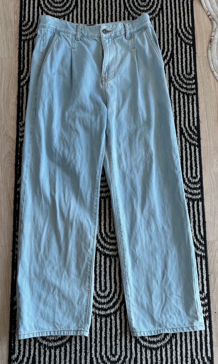 비슬로우 연청 원턱데님 판매합니다 상품이미지1