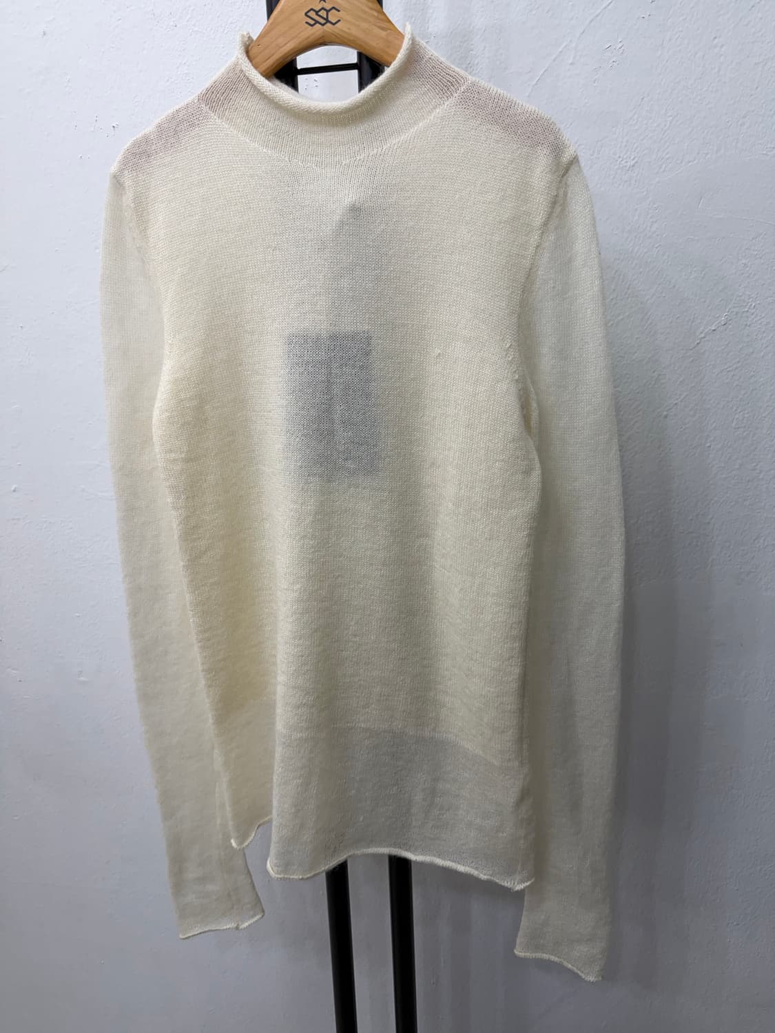 새제품) 질샌더 정품 여성 모헤어 시스루 니트 34 상품이미지3