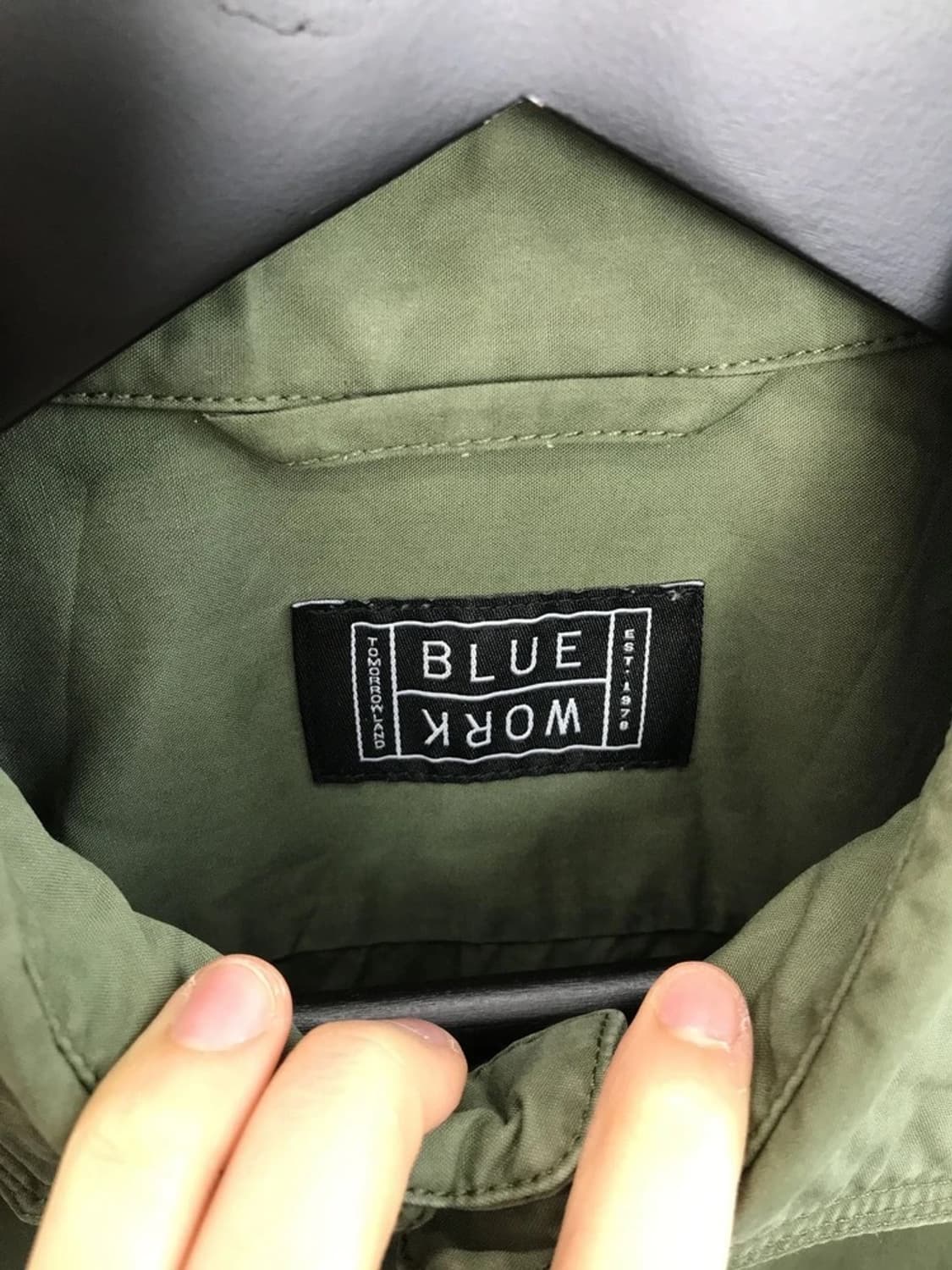 Blue Work Olive Utility Shirt Jacket 상품이미지5