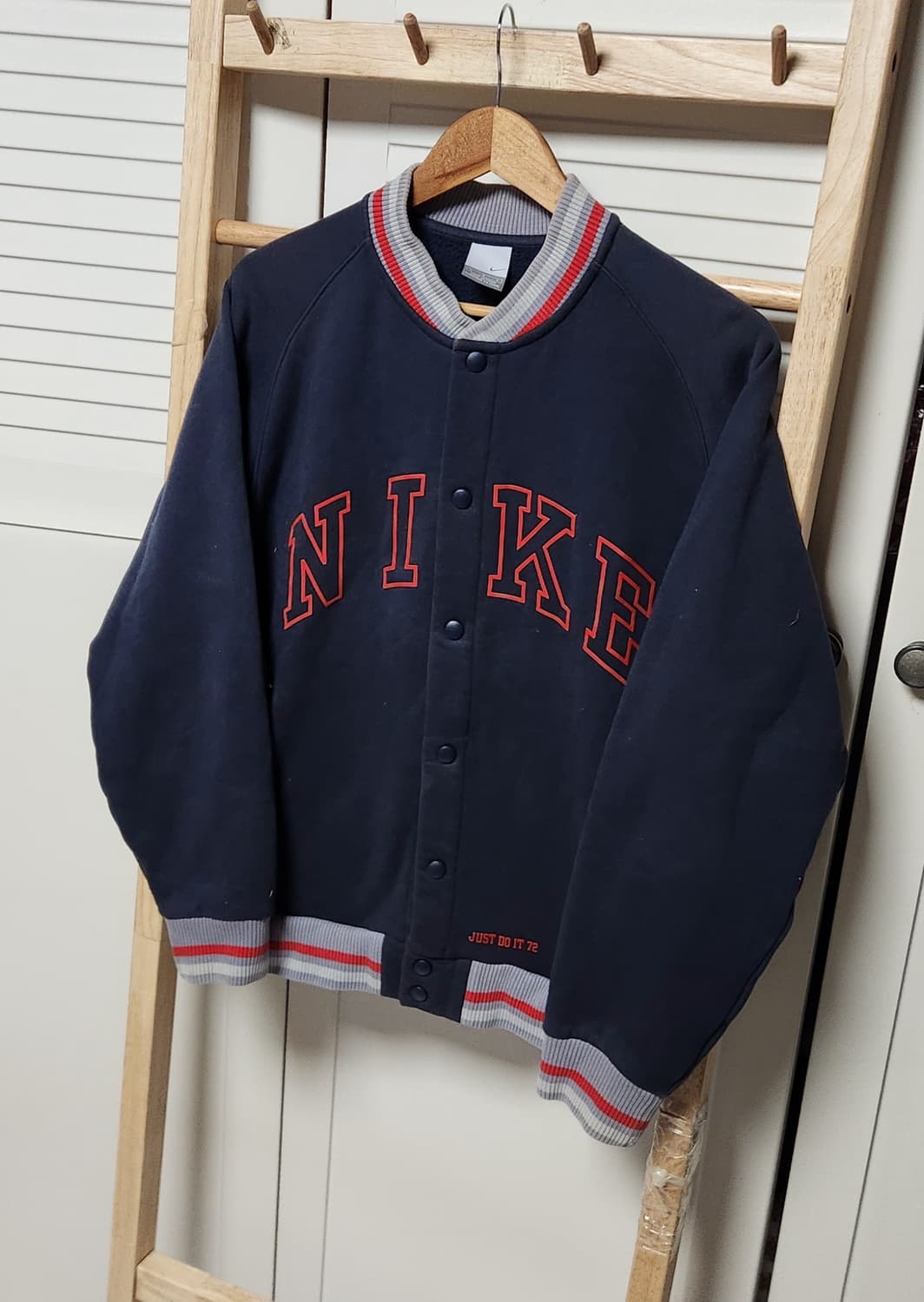 나이키 빅로고 올드스쿨 코튼 바시티 자켓 상품이미지2