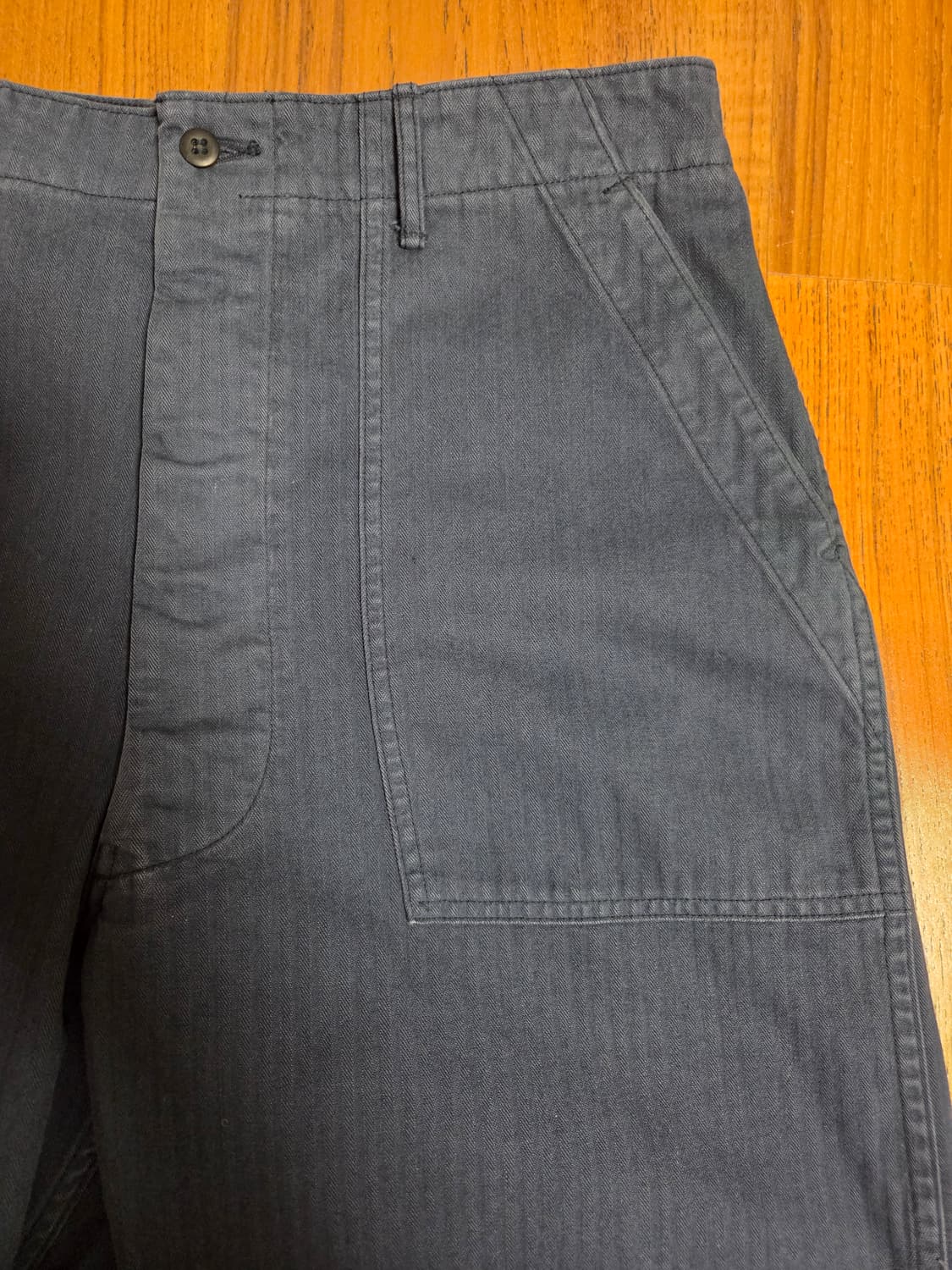 오어슬로우 orslow 헤링본 썸머 퍼티그 팬츠 01510302 네이비 상품이미지2