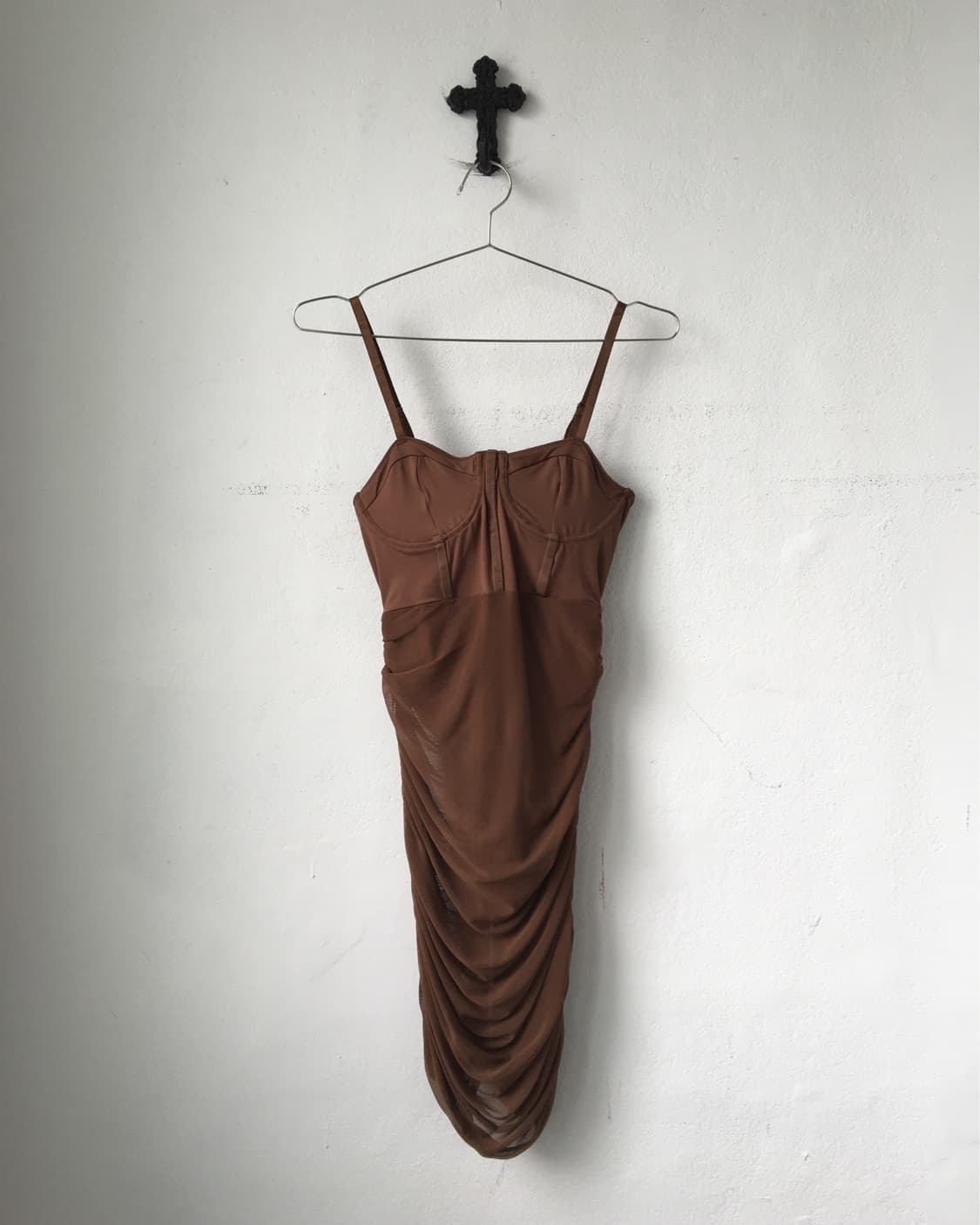Side shirring point sleeveless onepiece 상품이미지2