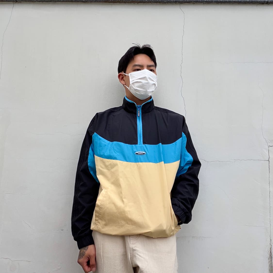 M)아디다스 반집업 바람막이 웜업 상품이미지1