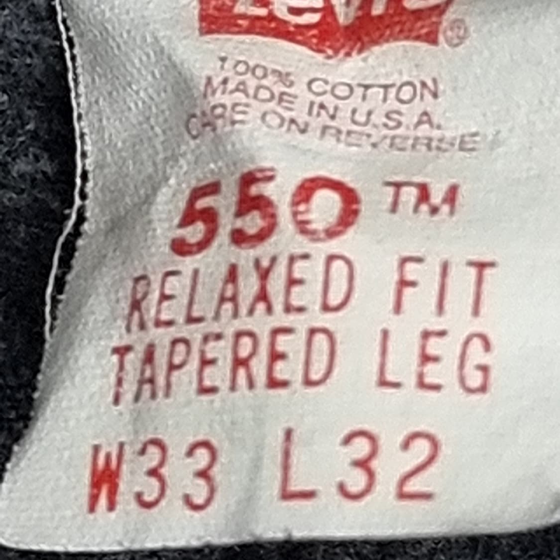80,90년대 리바이스 550 usa 블랙 데님 팬츠 청바지(33) 상품이미지5