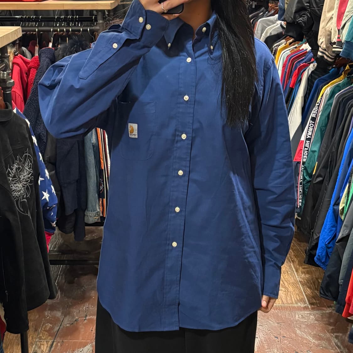 [HI] Carhartt 칼하트 긴팔셔츠 블루 상품이미지2