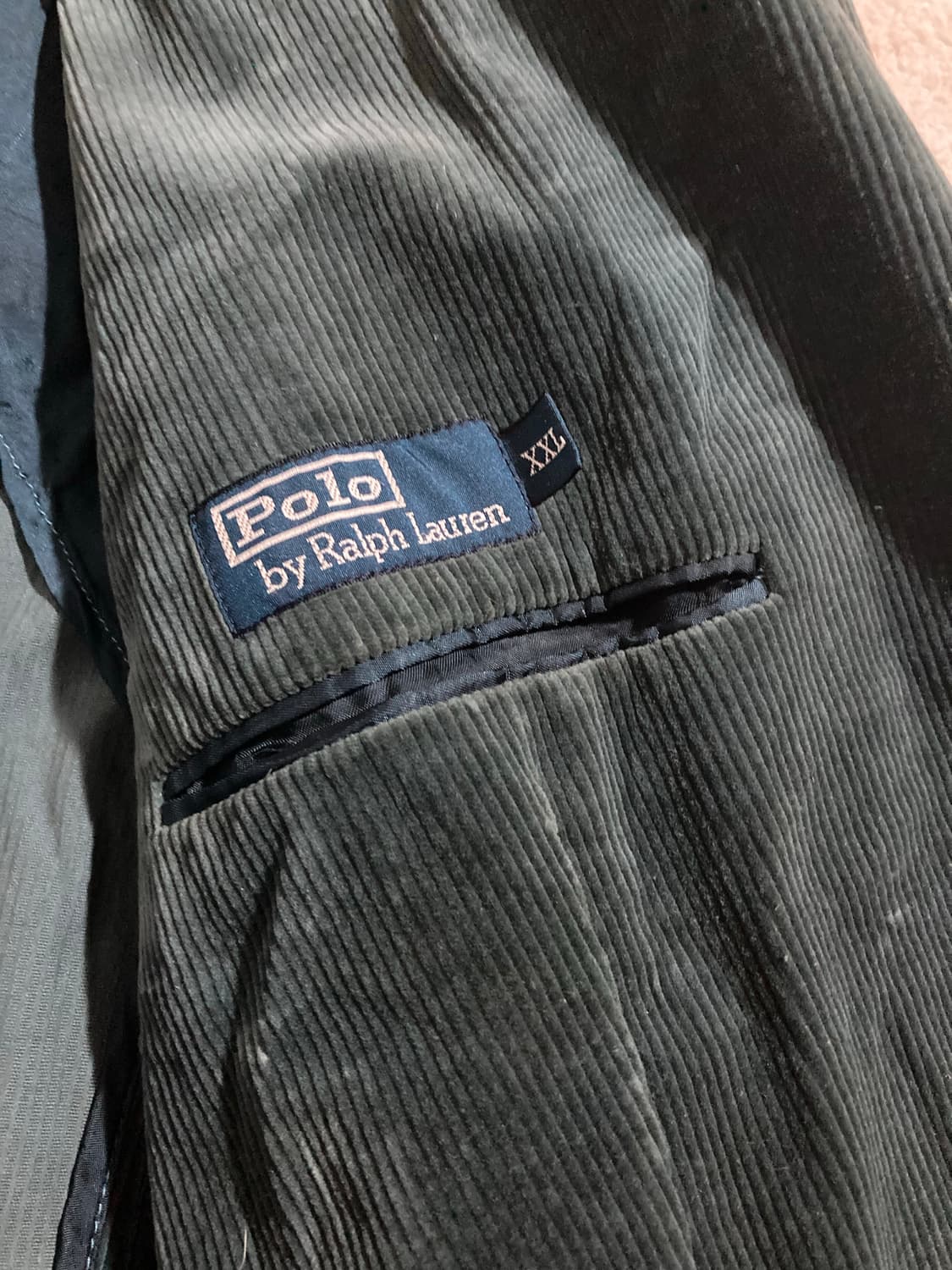 90’s 폴로 랄프로렌 코듀로이 자켓 xxl 상품이미지3