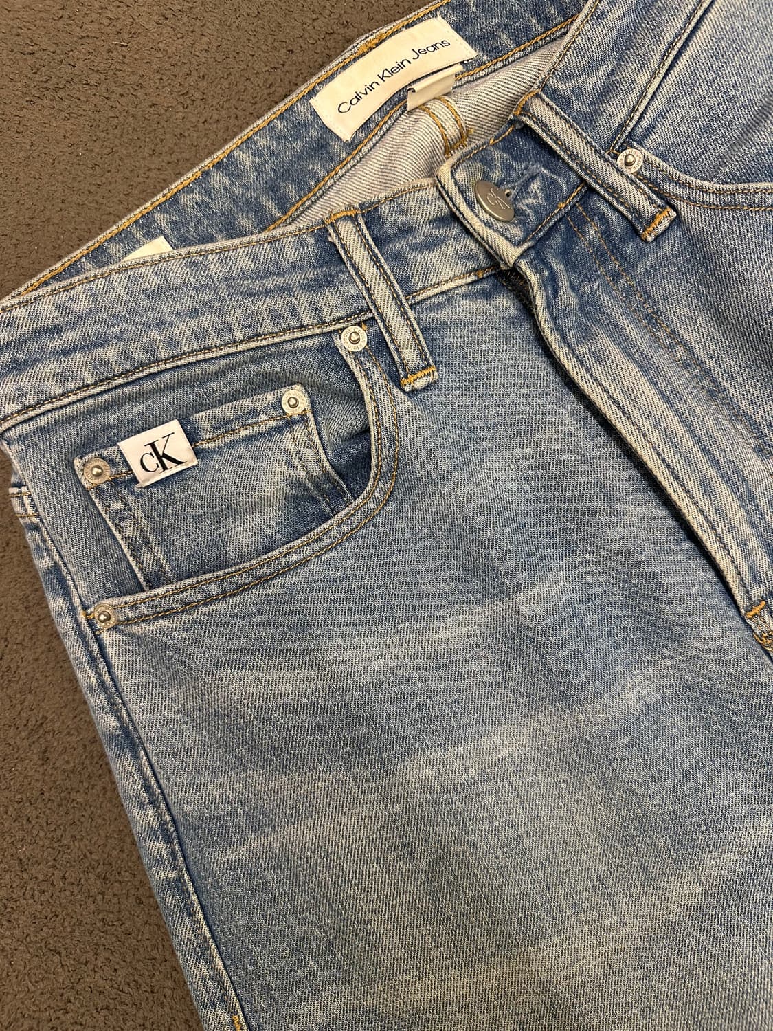 켈빈클라인 연청 스트레이트 데님 처분  상품이미지4
