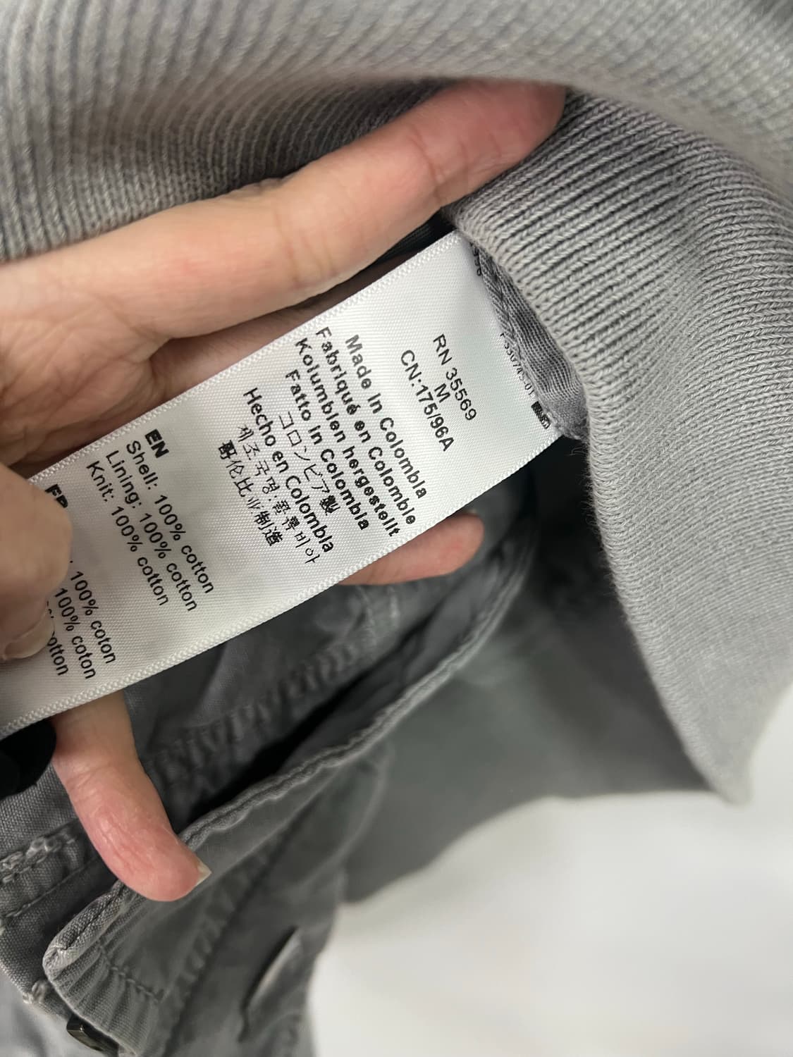 ALPHA 회색 후크 자켓 상품이미지3