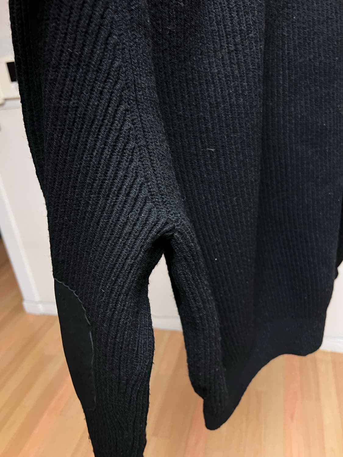 포터리 밀리터리 크루넥 니트 블랙-3사이즈 상품이미지7