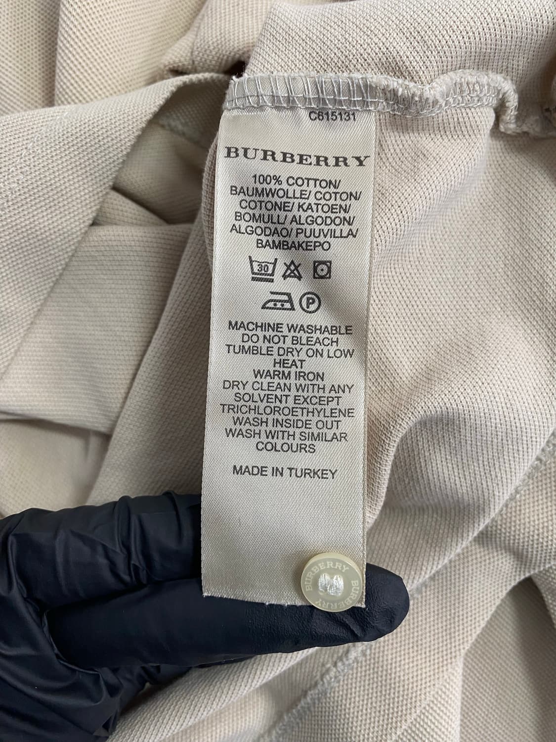 버버리 노바체크 긴팔 PK 카라티 L 상품이미지5