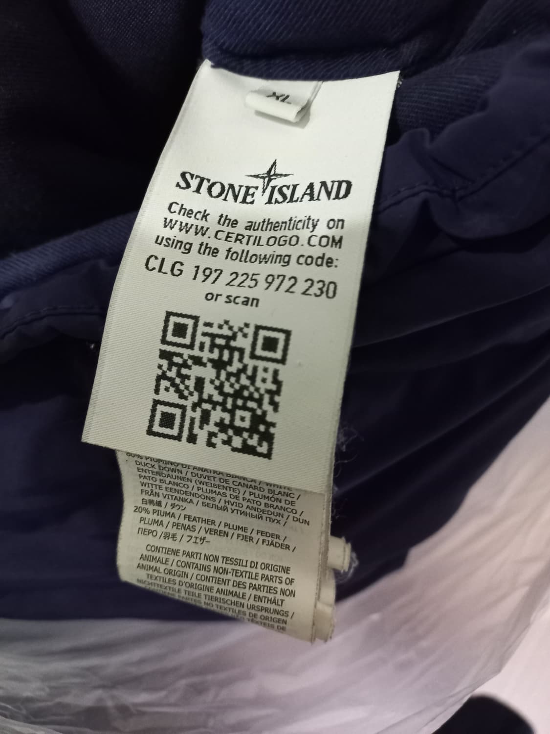 정품 스톤아일랜드 마이크로랩스 다운패딩 105/XL 상품이미지6