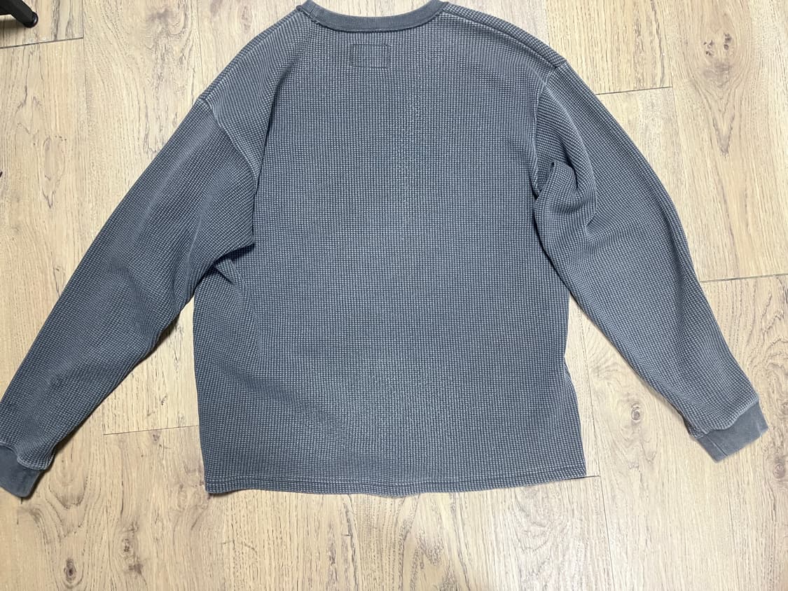 칼하트 WIP 롱슬리브 비스타 와플 티셔츠 블랙 가먼트다이드 l size 상품이미지2