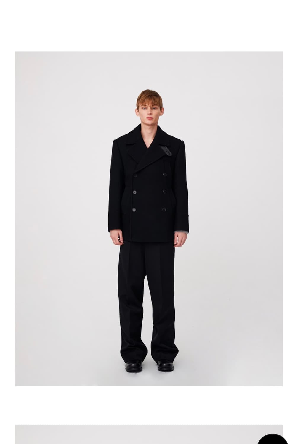 문선 피코트 블랙m색상 판매합니다 상품이미지2