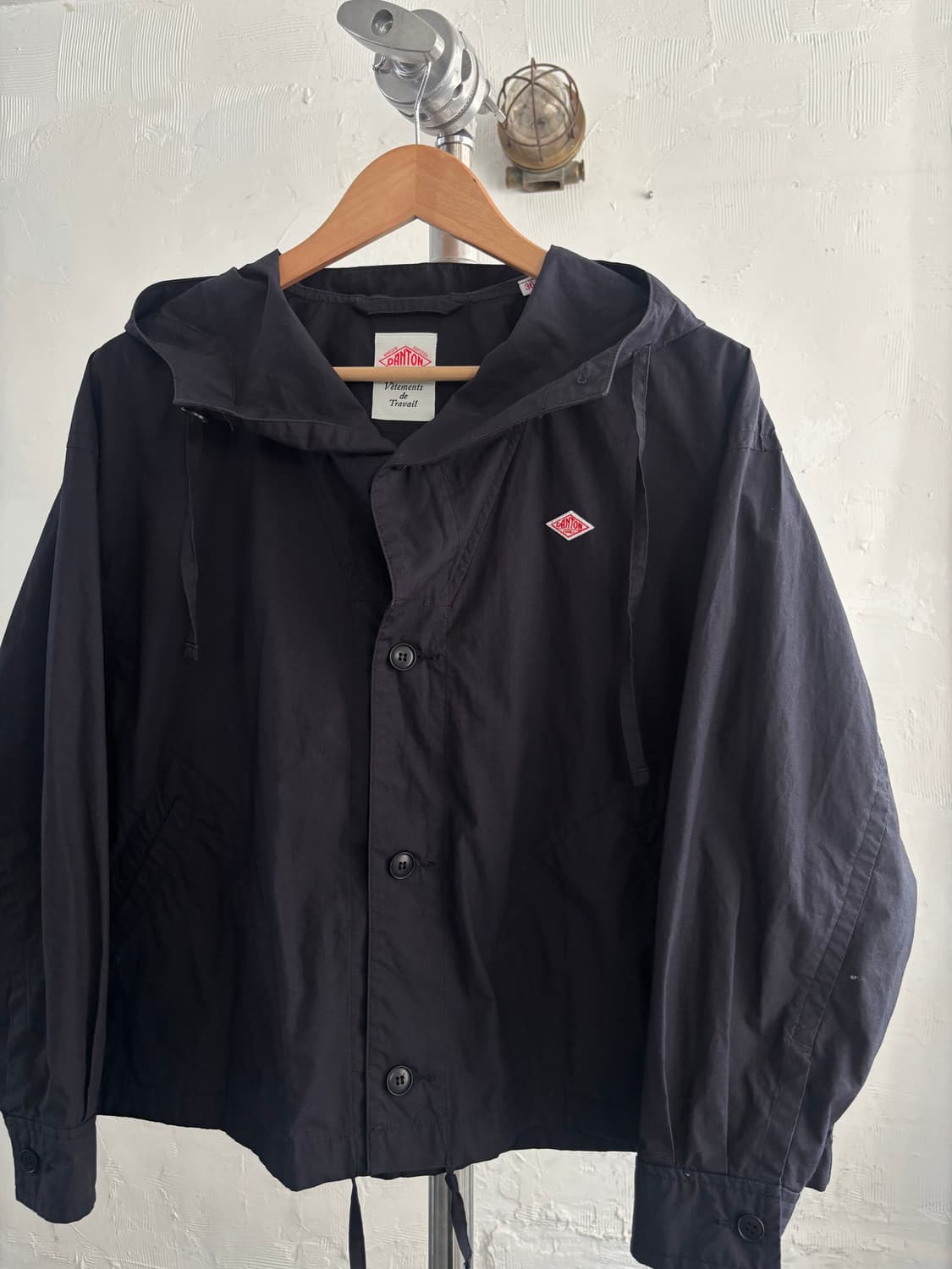 Danton 단톤 네이비 후드 코튼 자켓  상품이미지5