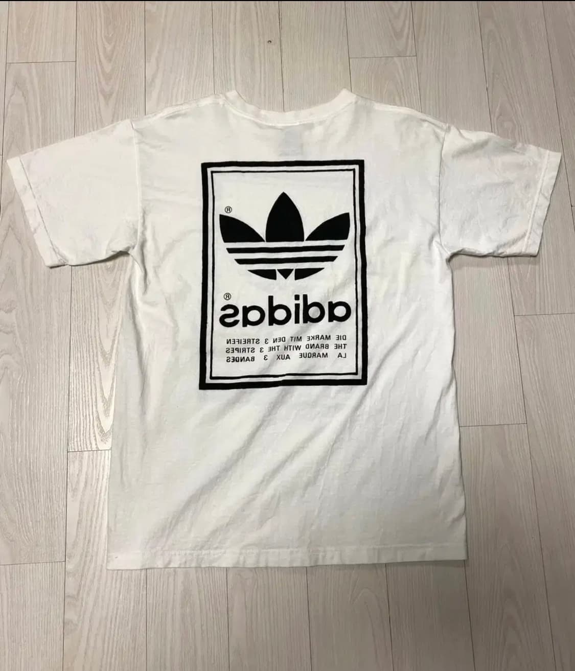 (M) 올드 아디다스 90s USA제 트레포일 티셔츠 상품이미지7