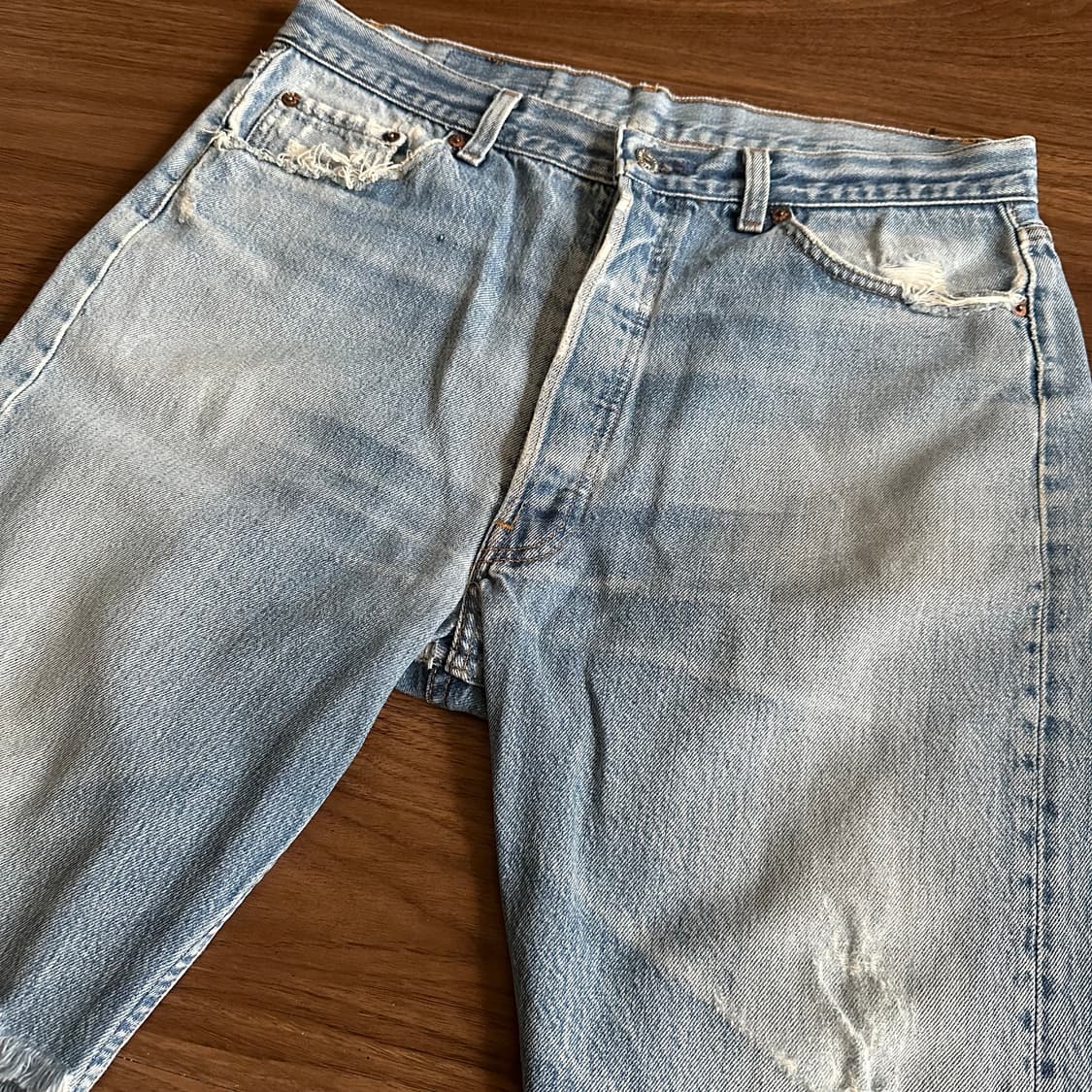 80s 미제 빈티지 리바이스 501xx 컷오프 반바지 상품이미지2