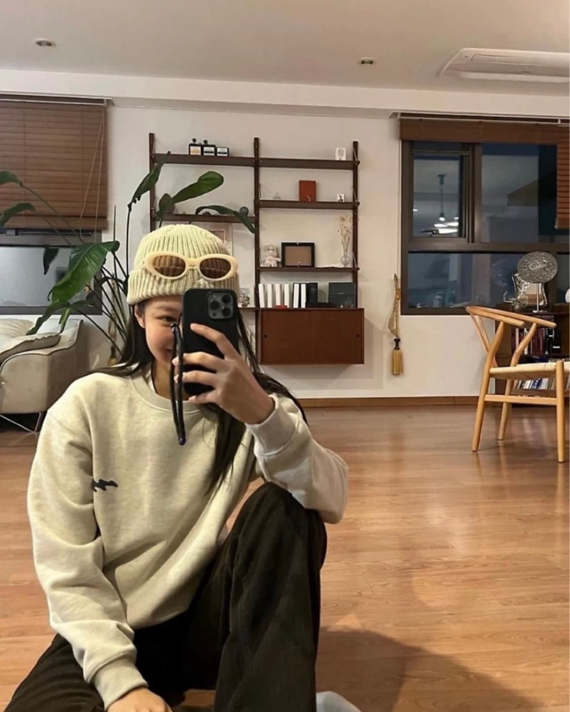 젠틀몬스터 르01 아이보리 제니착용템 상품이미지5