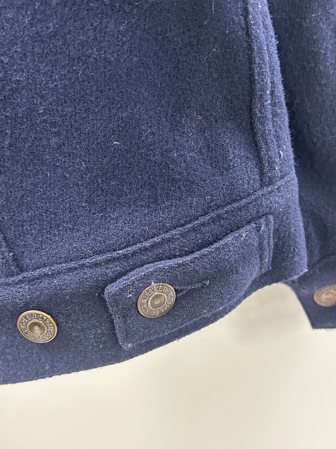 빈티지 리바이스 화이트 탭 울 트러커 자켓 상품이미지7