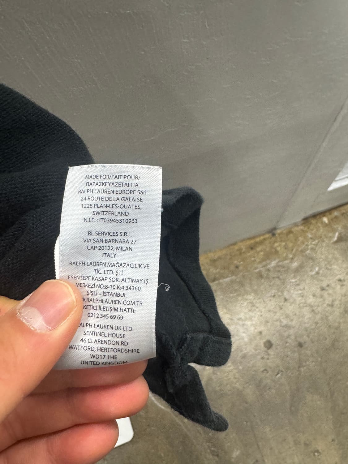 폴로 랄프로렌 블랙 커스텀 슬림핏 카라티 L 상품이미지8