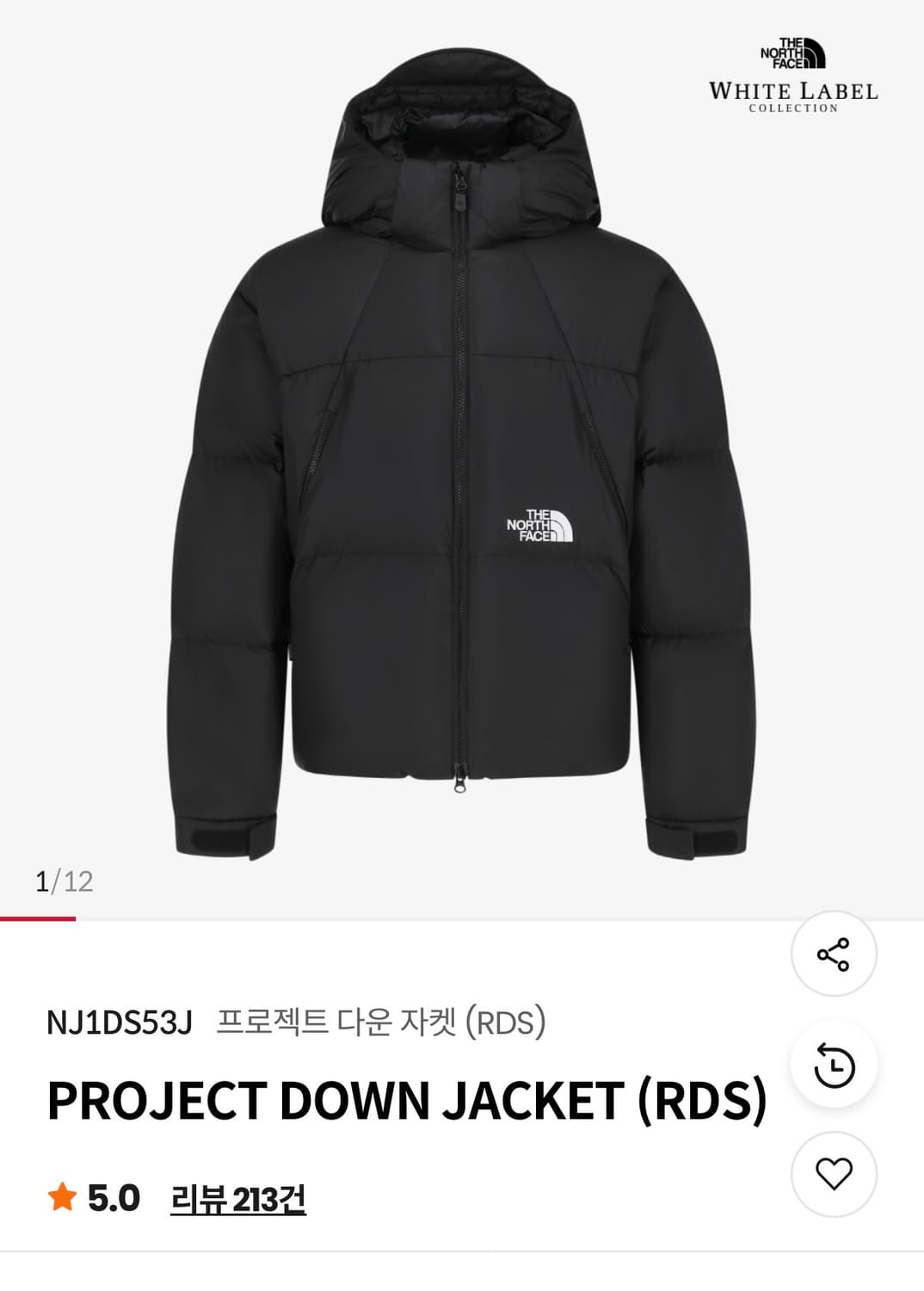 노스페이스 프로젝트 다운 자켓 M 상품이미지1