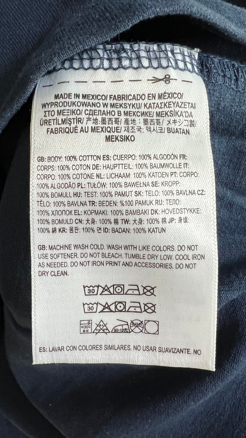 반스 남성 클래식핏 반팔 티셔츠 M 상품이미지3