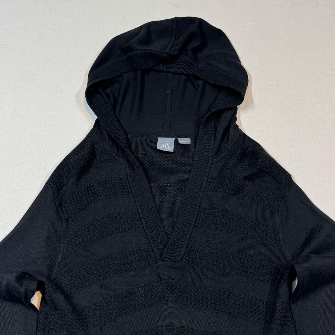 S) A|X 아르마니 익스체인지 스트라이프 후드 니트 상품이미지3