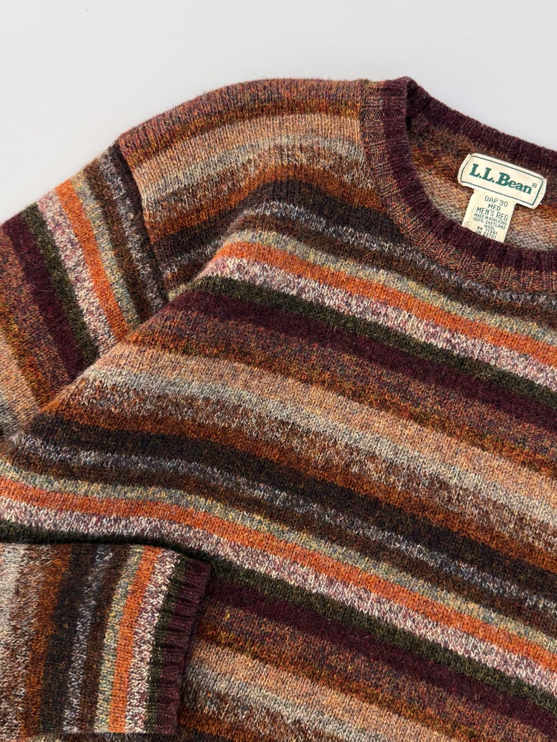 엘엘빈 90‘s 셰틀랜드 울 스트라이프 니트 상품이미지2