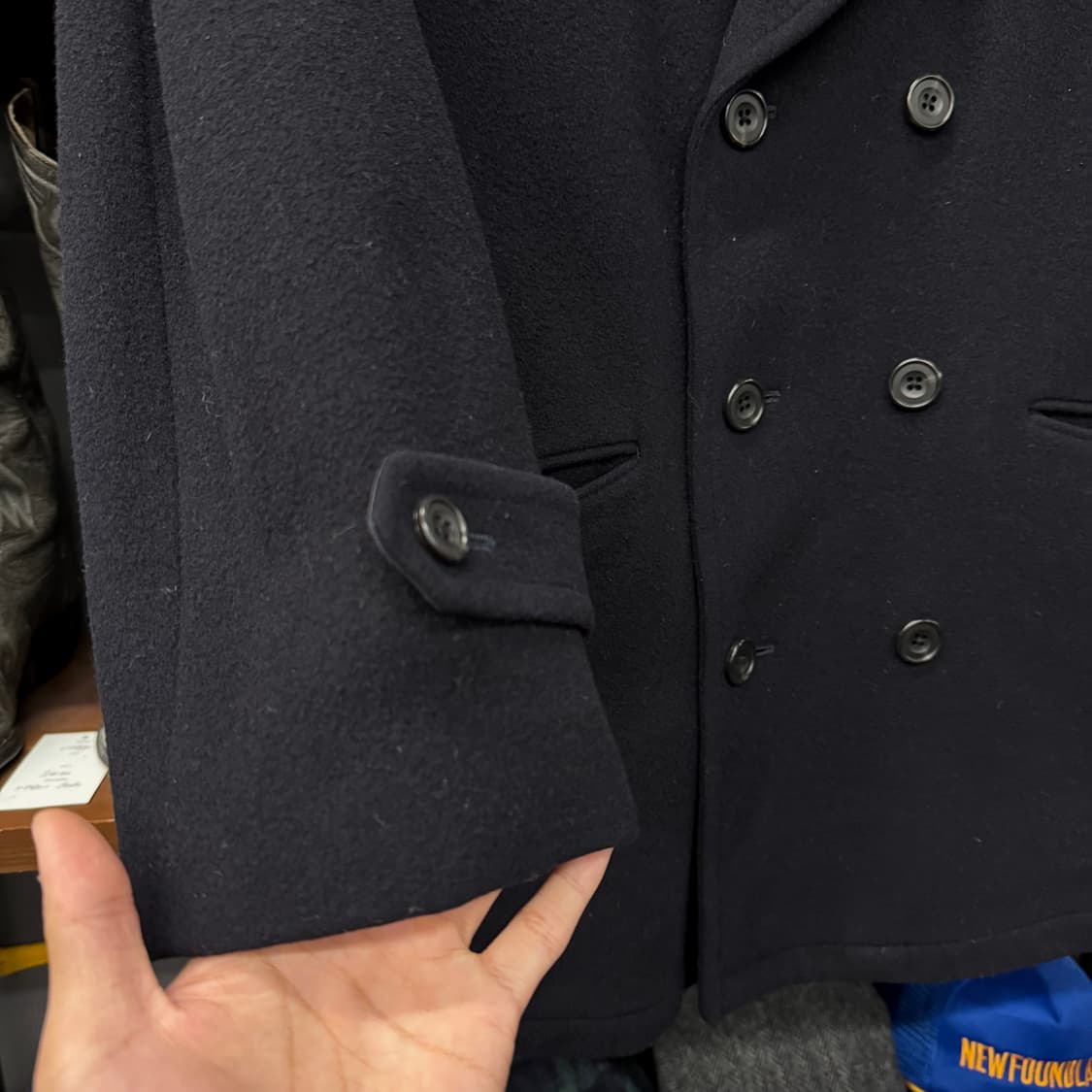 90s J.PRESS 제이프레스 US NAVY 해군 밀리터리 복각 피코트 상품이미지5