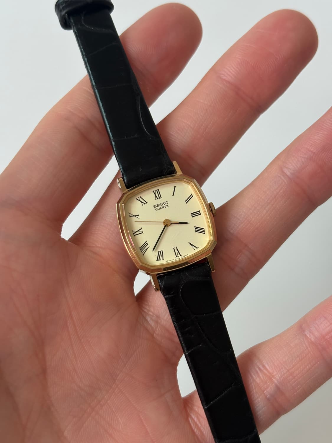 1980s Roman Gold Square Ladies Quartz 상품이미지1
