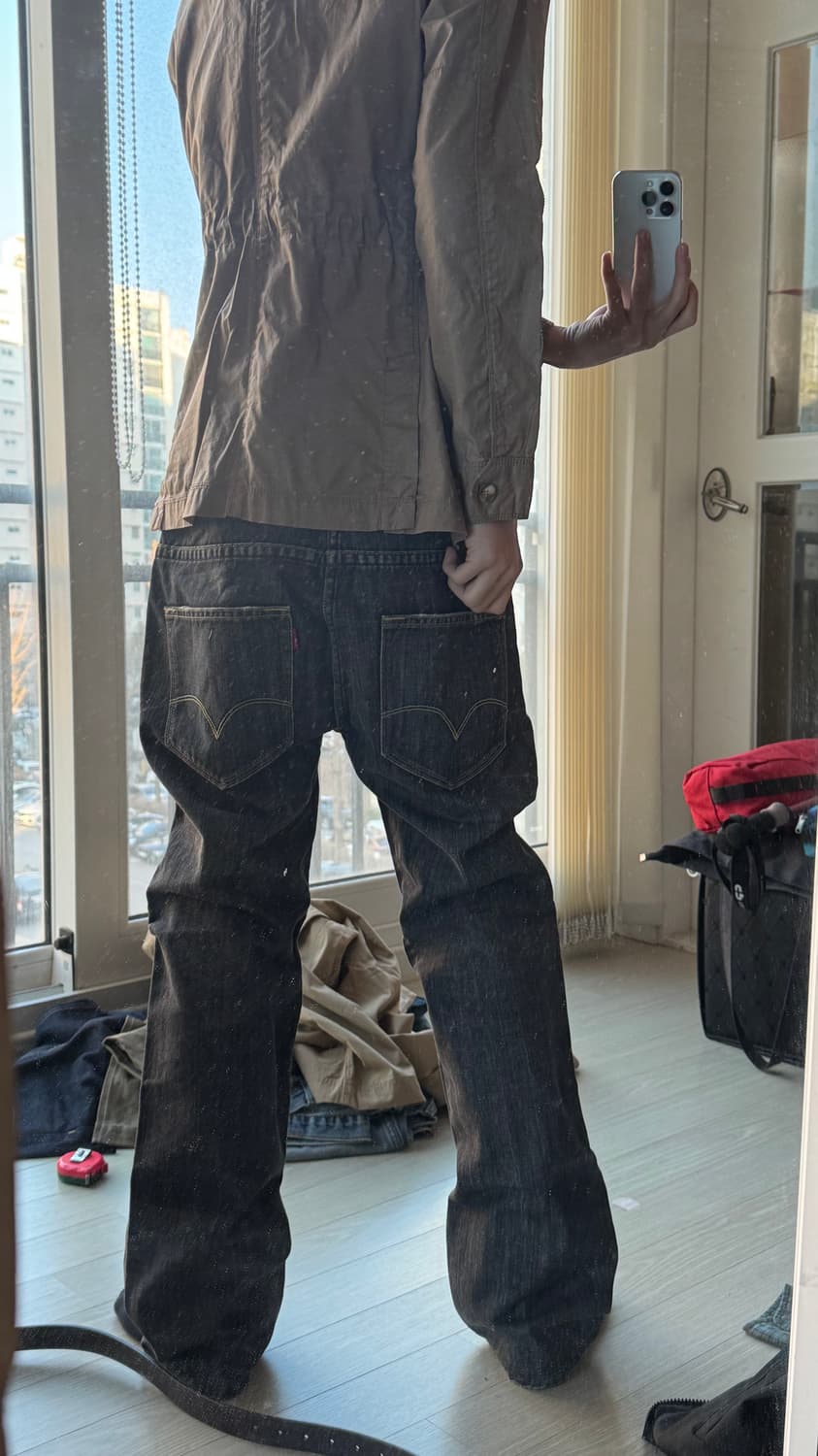 리바이스 블랙 w34 L32 판매 상품이미지5