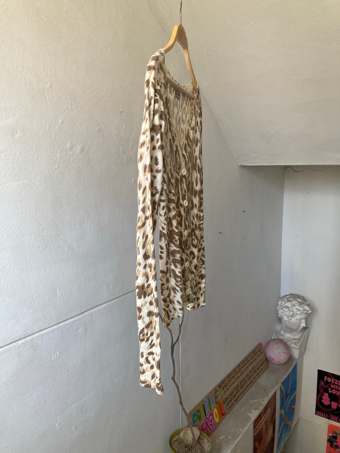 soft touch 레이어드 호피 가디건 상품이미지4