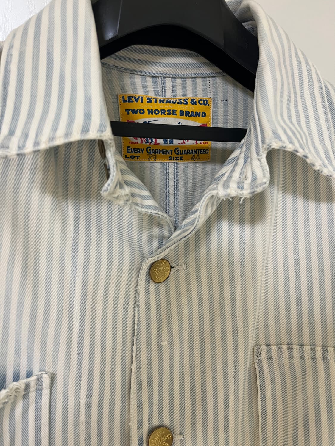 리바이스빈티지클로딩 LVC1917 Sun Worn 히코리 색코트 L 상품이미지2