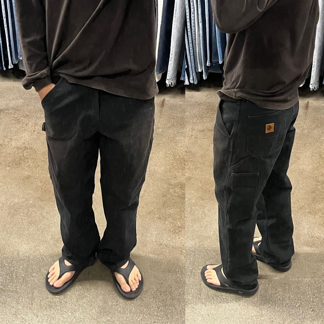 Carhartt B11 블랙 카펜터 팬츠 (30“) 상품이미지1