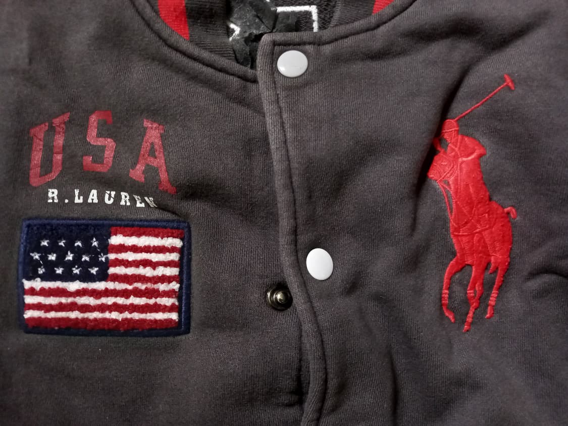 폴로 POLO 빅포니 성조기 USA 집업 바시티 자켓 105/XL 상품이미지3