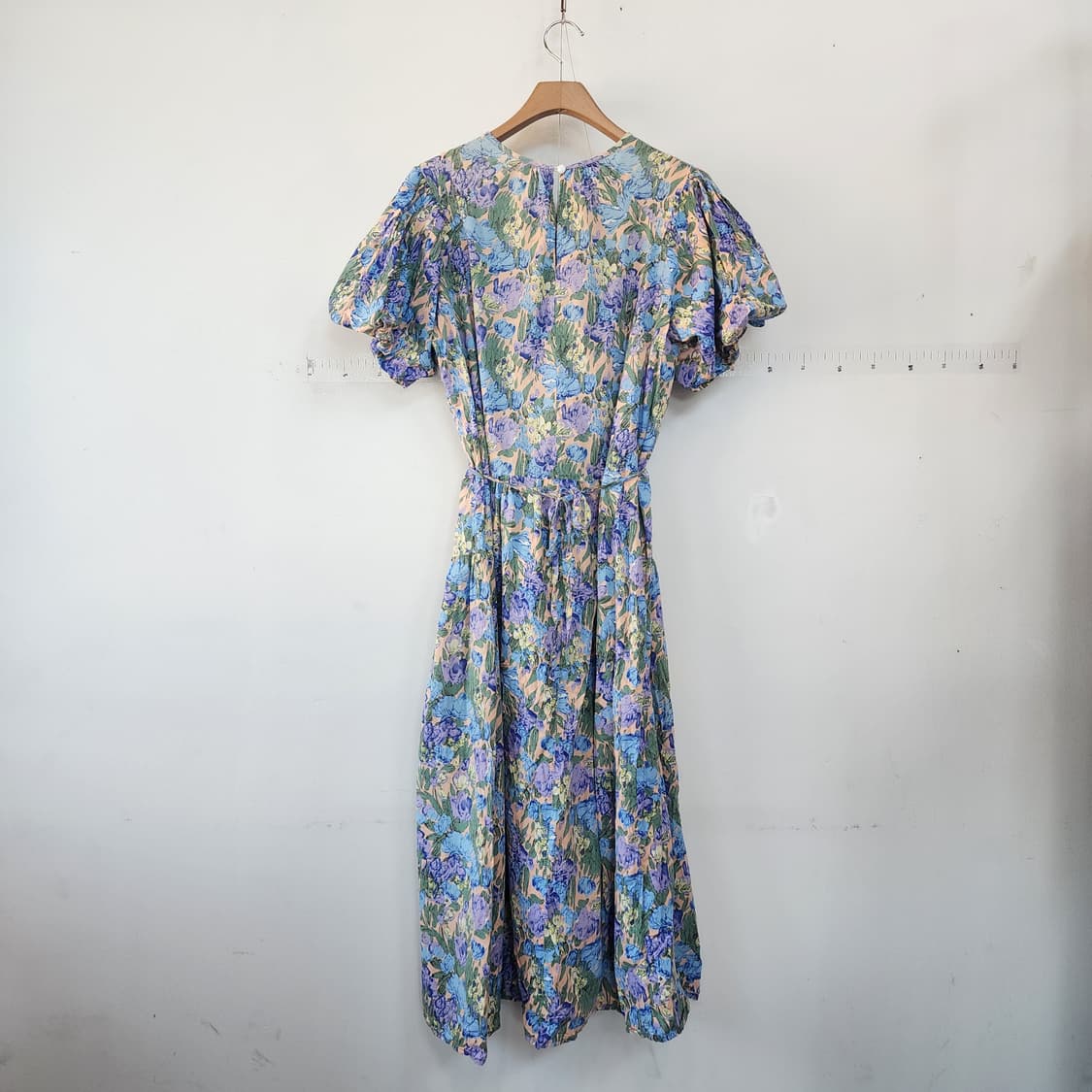 플라워 패턴 볼륨 롱 원피스 상품이미지4