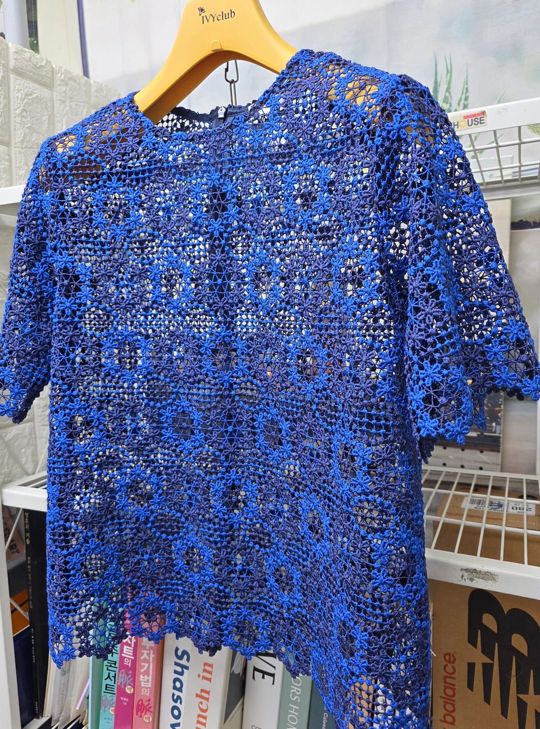 산드로 크로세 레이스탑 55~슬림66 니트탑 여성 반팔블라우스 WM46 상품이미지2