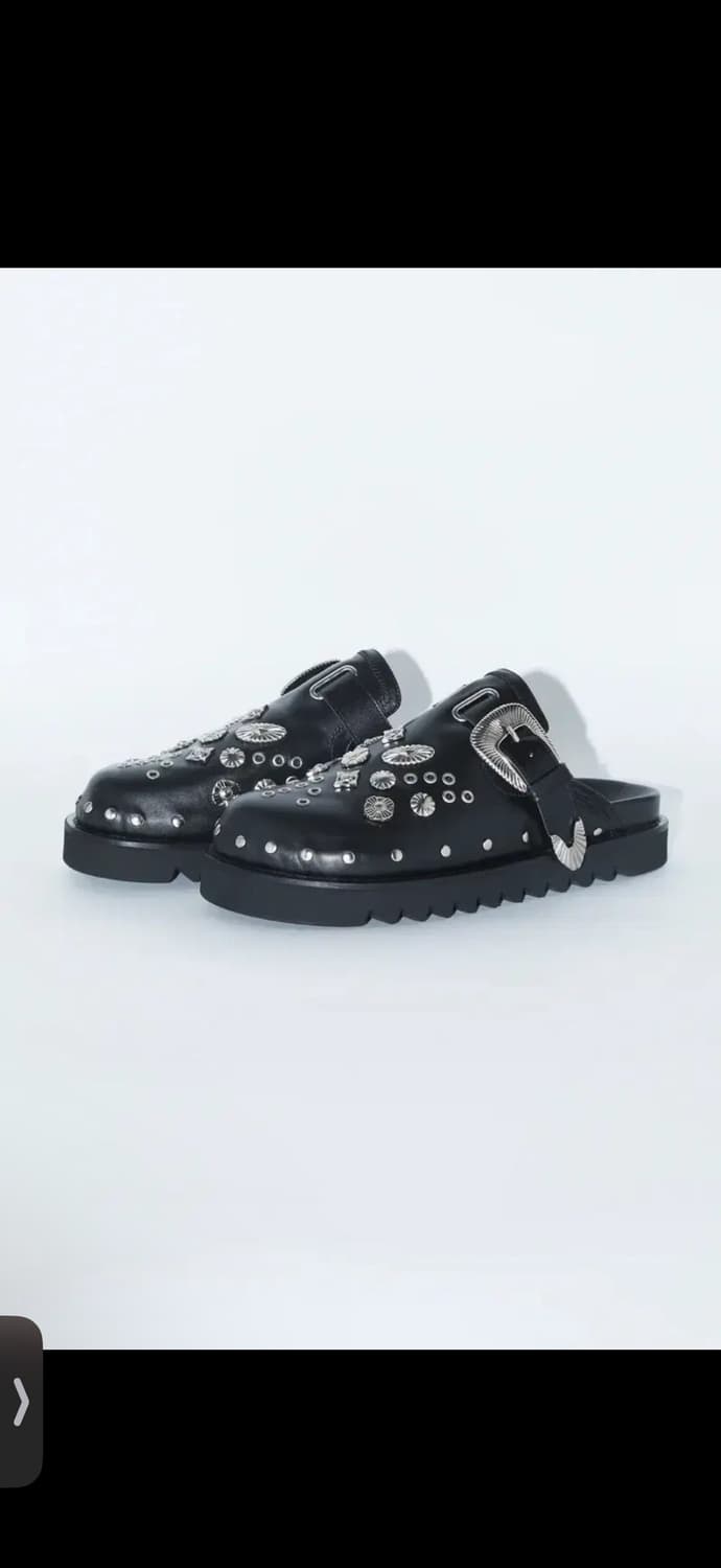 토가 비빌리스 AJ1066뮬 레더 블랙 44 상품이미지1