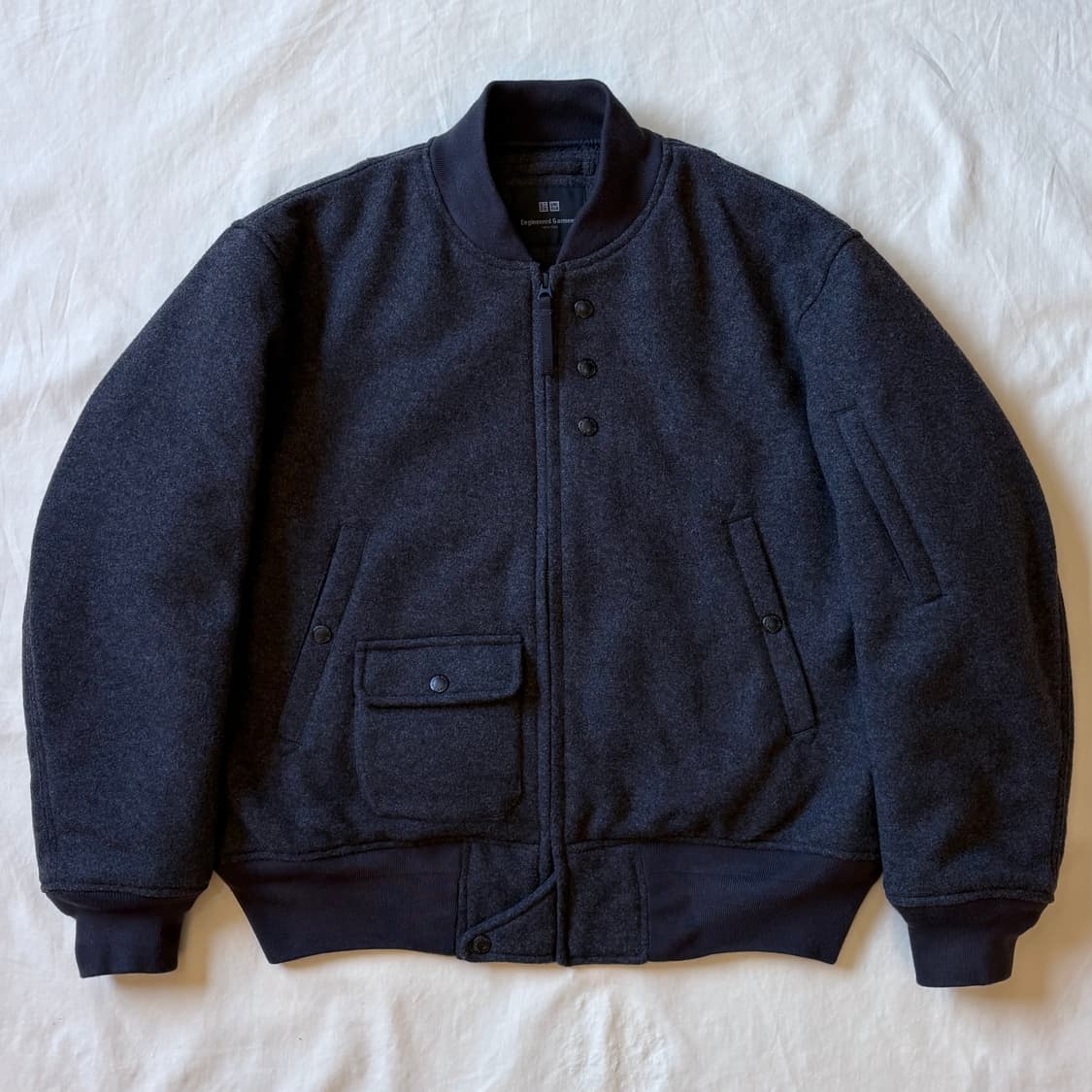 [M] 엔지니어드 가먼츠 & 유니클로 퍼프테크 쇼트 블루종 상품이미지1