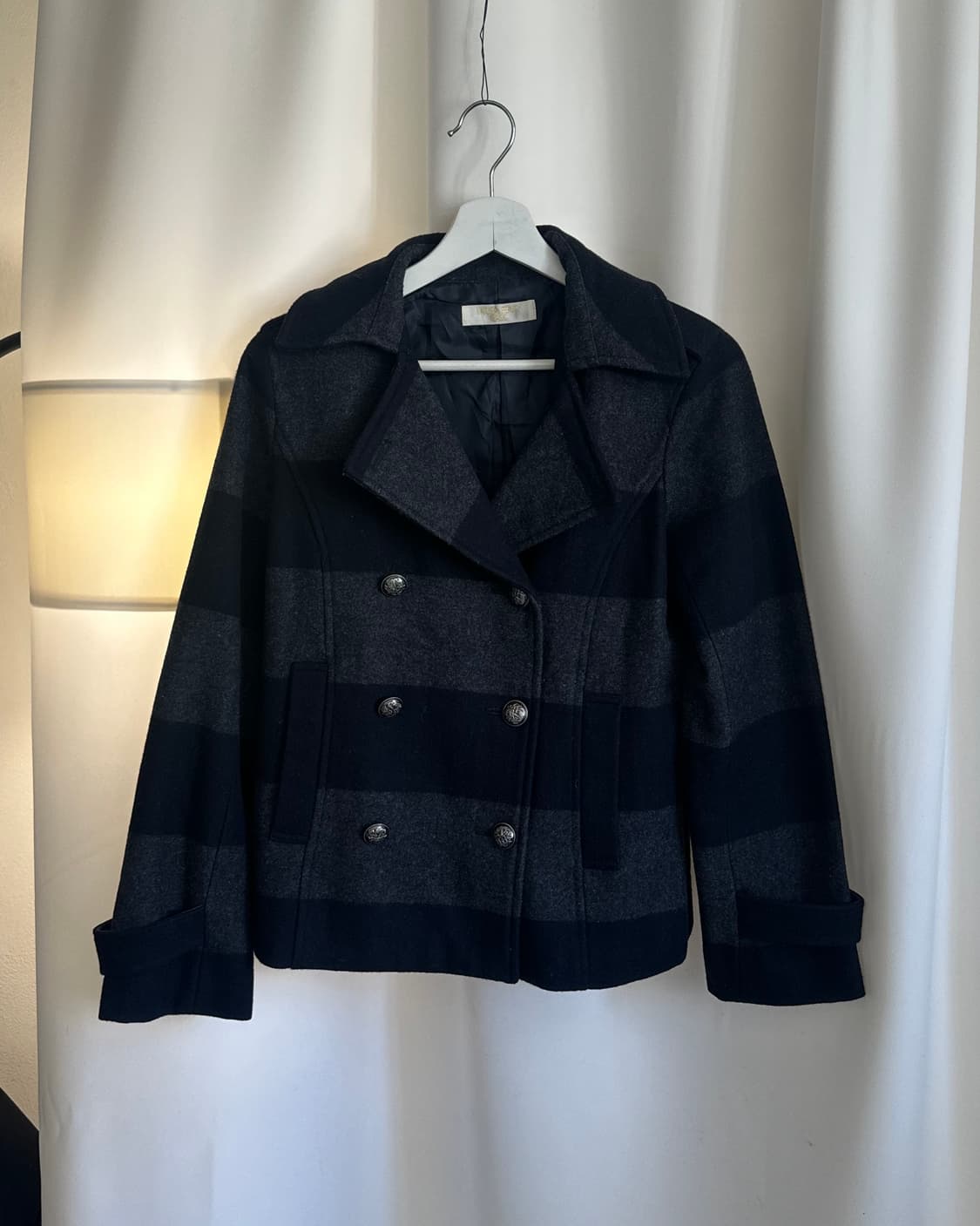 [NATURAL BEAUTY BASIC] stripe peacoat  상품이미지1