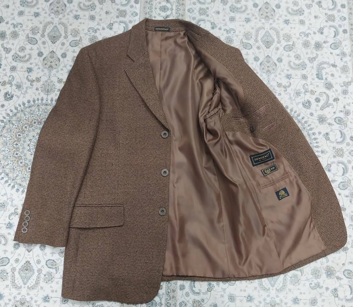 이태리 GENGENO 브라운 남성 울자켓 (95-100) 상품이미지2