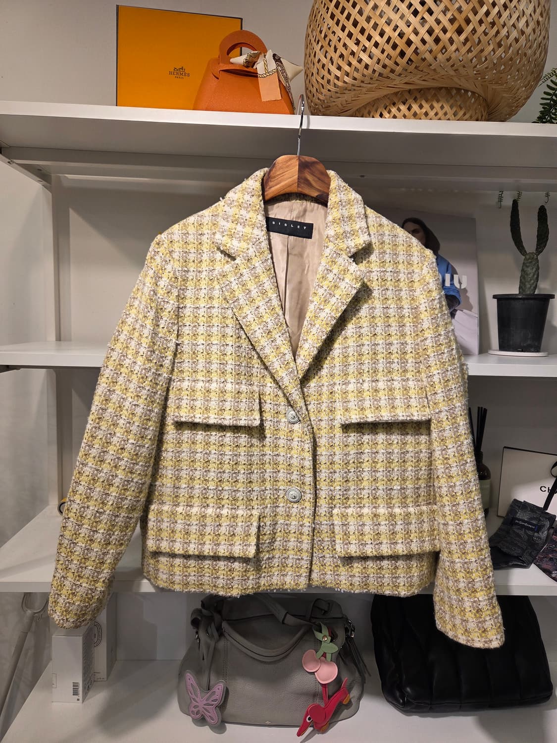 시슬리 이탈리안 패브릭 트위즈 자켓 상품이미지1