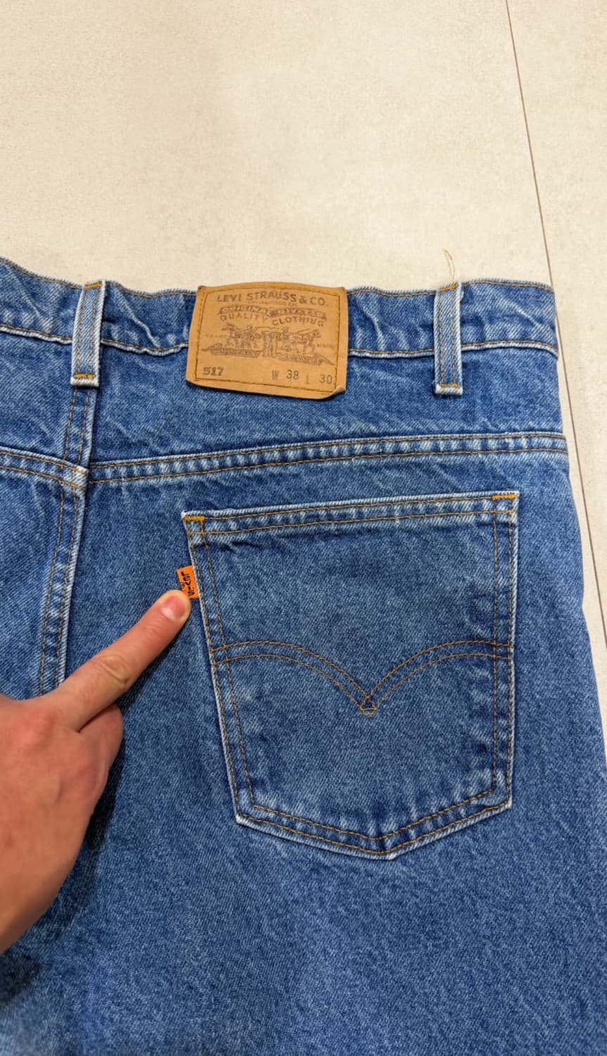 Levi's 517 오랜지탭 38x30 made in usa 상품이미지6