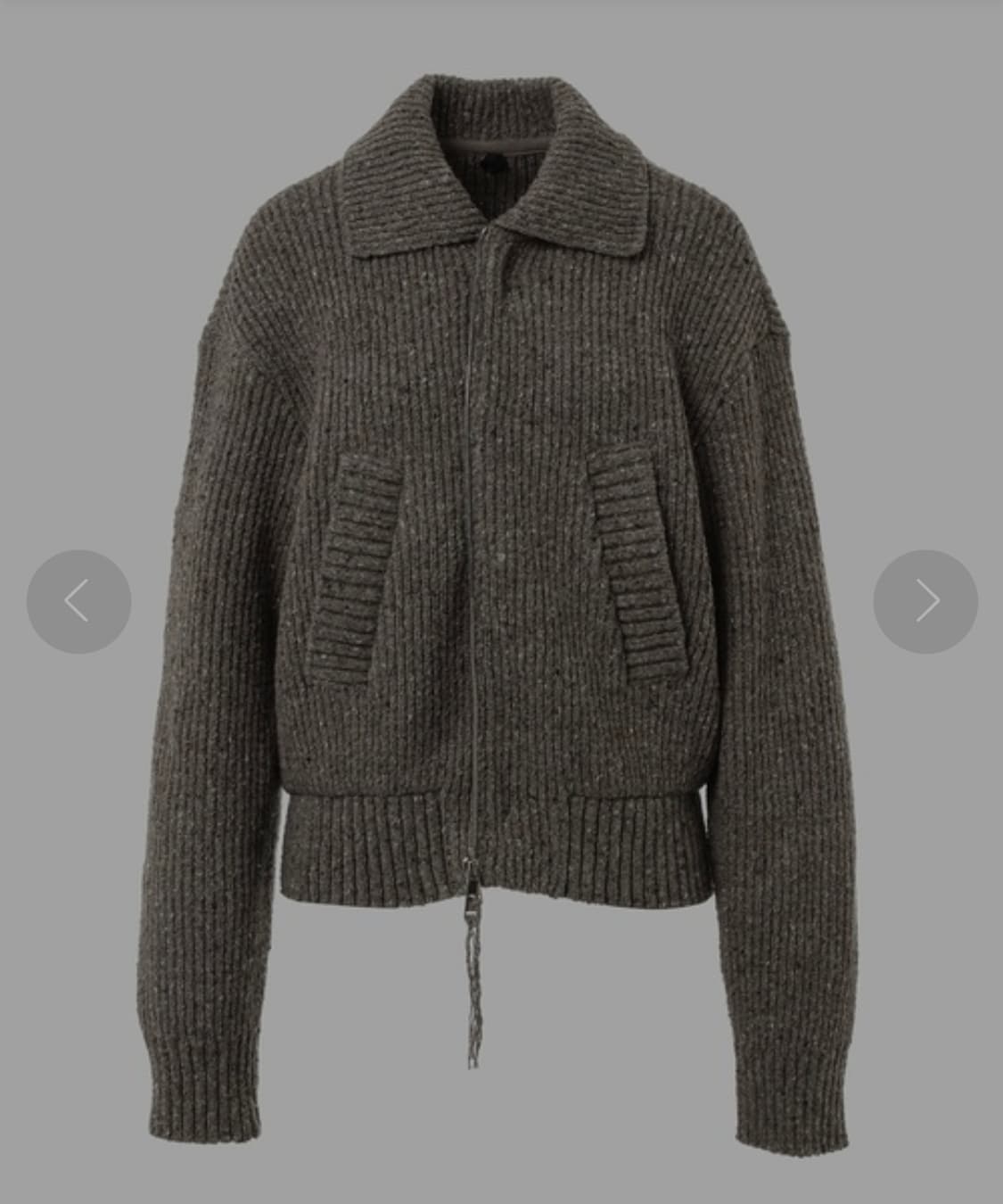 [3] OUAT 메타 집 니트 자켓 상품이미지3